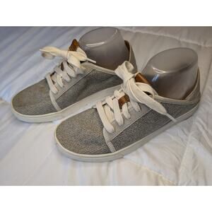 OluKai Pehuea Li Womens Sneaker Gray Mesh Lace Up Casual Shoe US 8 EU 38
